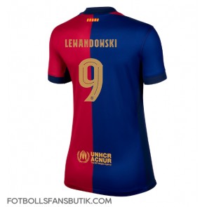 Barcelona Robert Lewandowski #9 Replika Hemmatröja Damer 2024-25 Kortärmad